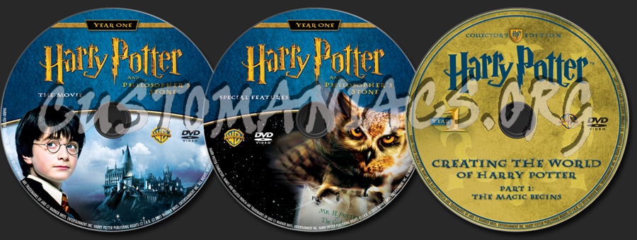 Harry Potter and the Philosopher's Stone dvd label
