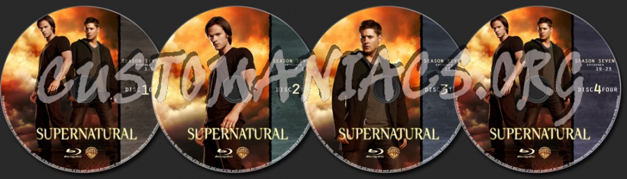 Supernatural Season Seven blu-ray label