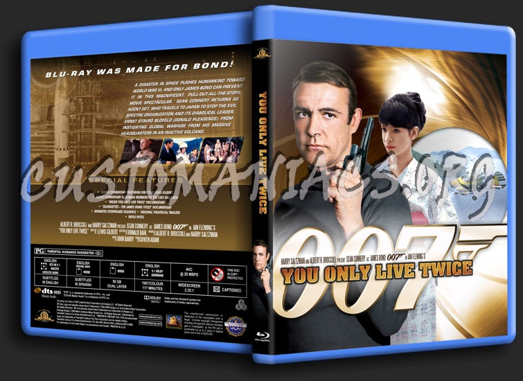 James Bond: You Only Live Twice blu-ray cover