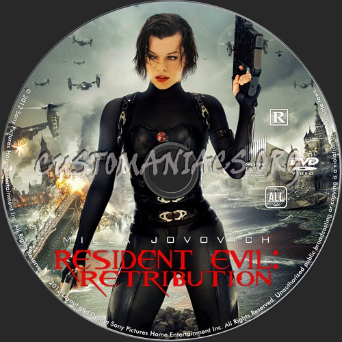 Resident Evil: Retribution dvd label