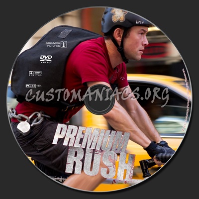 Premium Rush dvd label