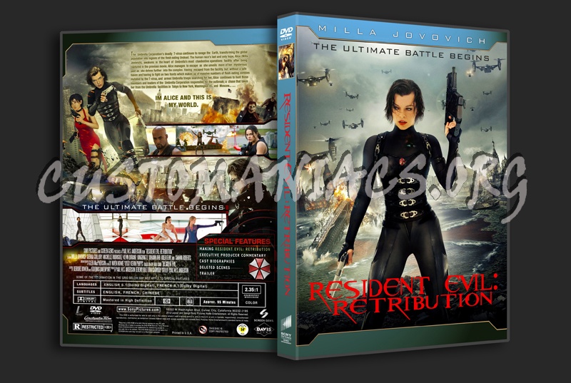 Resident Evil: Retribution dvd cover