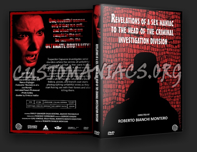 Revelations of a Sex Maniac to the Head of the Criminal Investigation Division dvd cover
