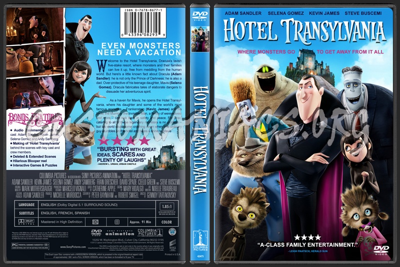 Hotel Transylvania dvd cover