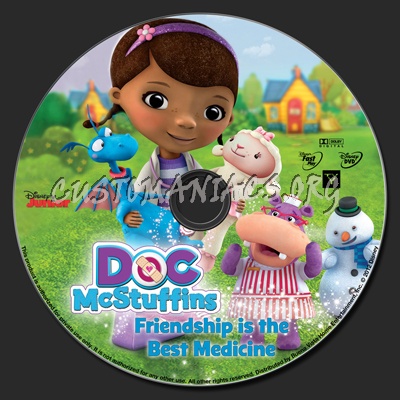 Doc McStuffins Friendship Is The Best Medicine dvd label