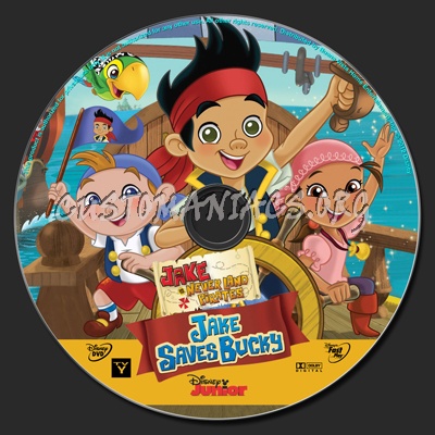 Jake and the Neverland Pirates Jake Saves Bucky dvd label