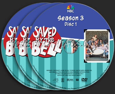 Saved by the Bell - Season 3 dvd label