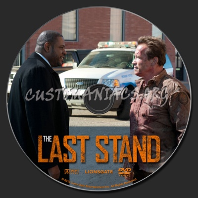 The Last Stand (2013) dvd label