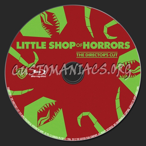 Little Shop of Horrors blu-ray label