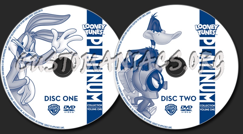 Looney Tunes Platinum Collection Volume 1 dvd label
