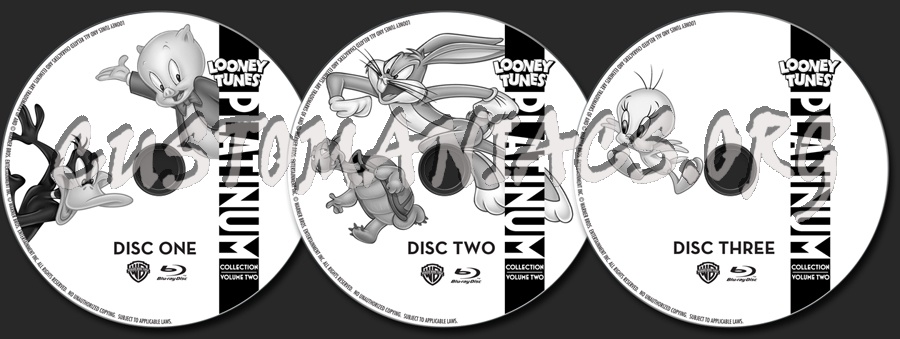 Looney Tunes Platinum Collection Volume 2 blu-ray label