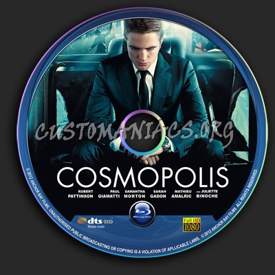 Cosmopolis blu-ray label