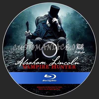 Abraham Lincoln: Vampire Hunter blu-ray label