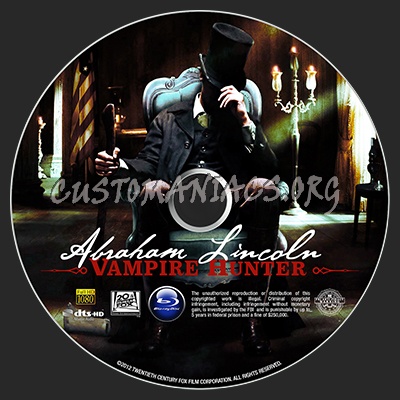 Abraham Lincoln: Vampire Hunter blu-ray label