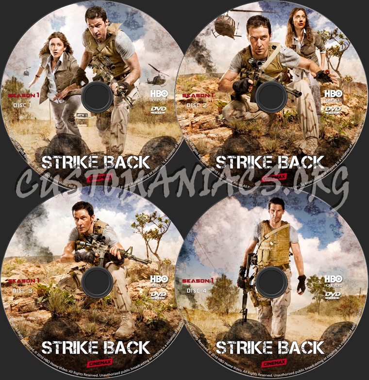 Strike Back Season 1 dvd label