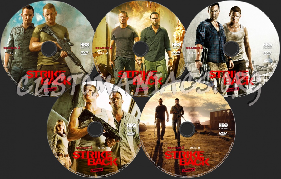 Strike Back Season 2 dvd label