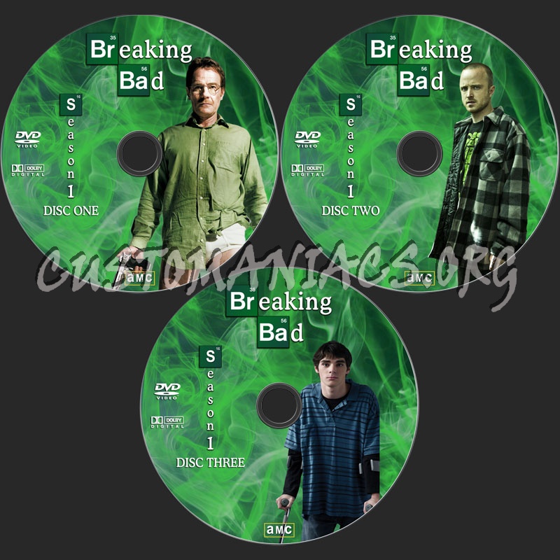 Breaking Bad Season 1 dvd label