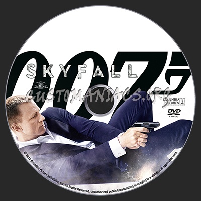 Skyfall dvd label