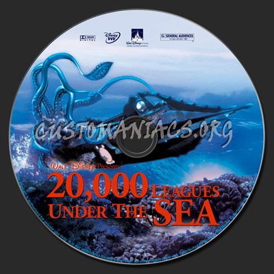 20,000 Leagues Under The Sea dvd label - DVD Covers & Labels by ...