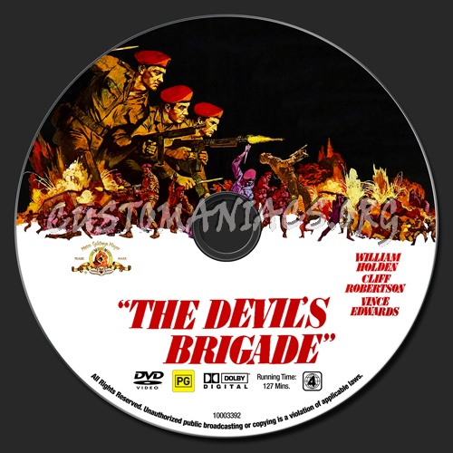 The Devil's Brigade dvd label