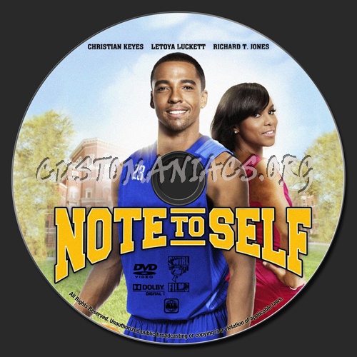 Note To Self dvd label