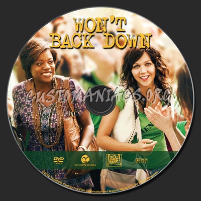 Won't Back Down dvd label