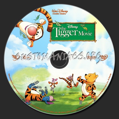 The Tigger Movie dvd label