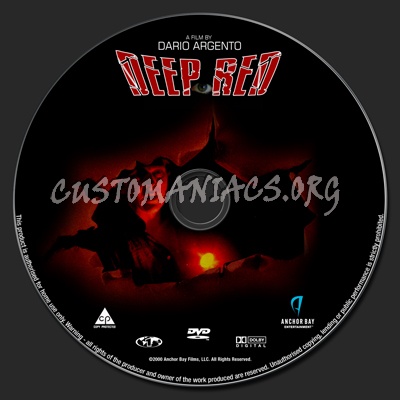 Deep Red dvd label