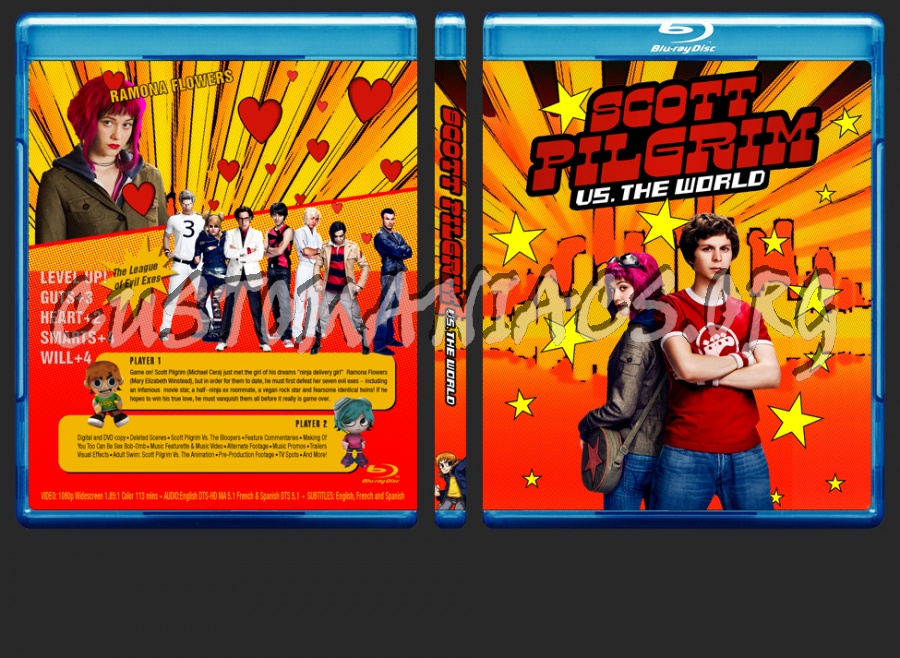 Scott Pilgrim VS. The World blu-ray cover