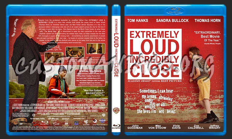 Extremely Loud & Incredibly Close blu-ray cover