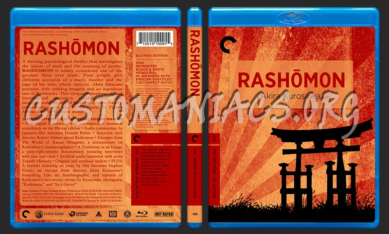 138 - Rashomon blu-ray cover