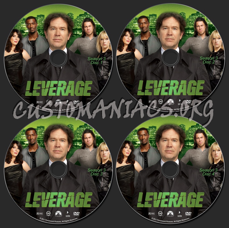 Leverage Season 3 dvd label