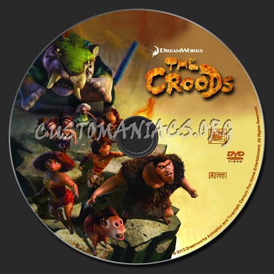 The Croods dvd label