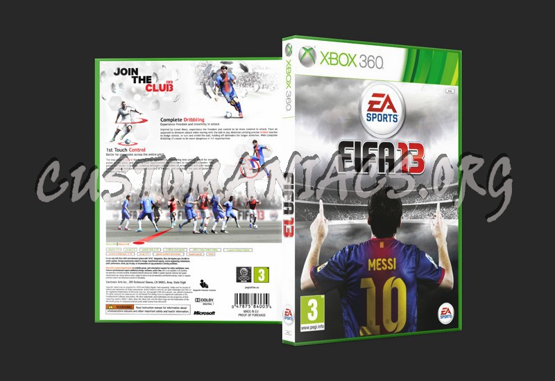 Fifa 13 dvd cover