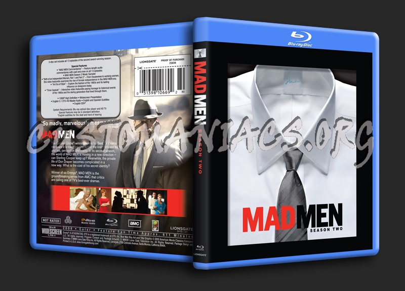 Mad Men Season 2 blu-ray cover