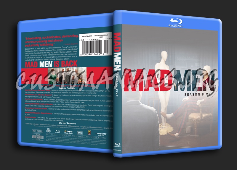 Mad Men Season 5 blu-ray cover