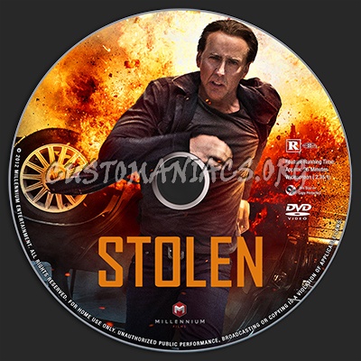 Stolen dvd label