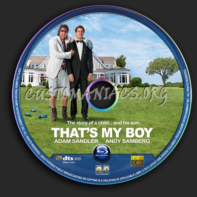 That's My Boy blu-ray label