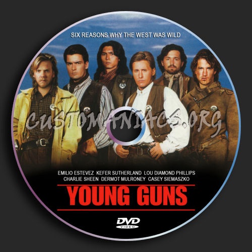 Young Guns dvd label