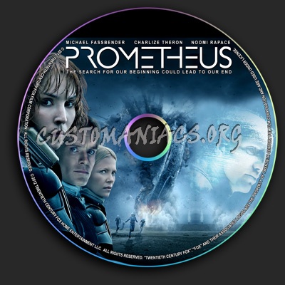 Prometheus dvd label