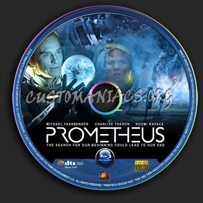 Prometheus blu-ray label