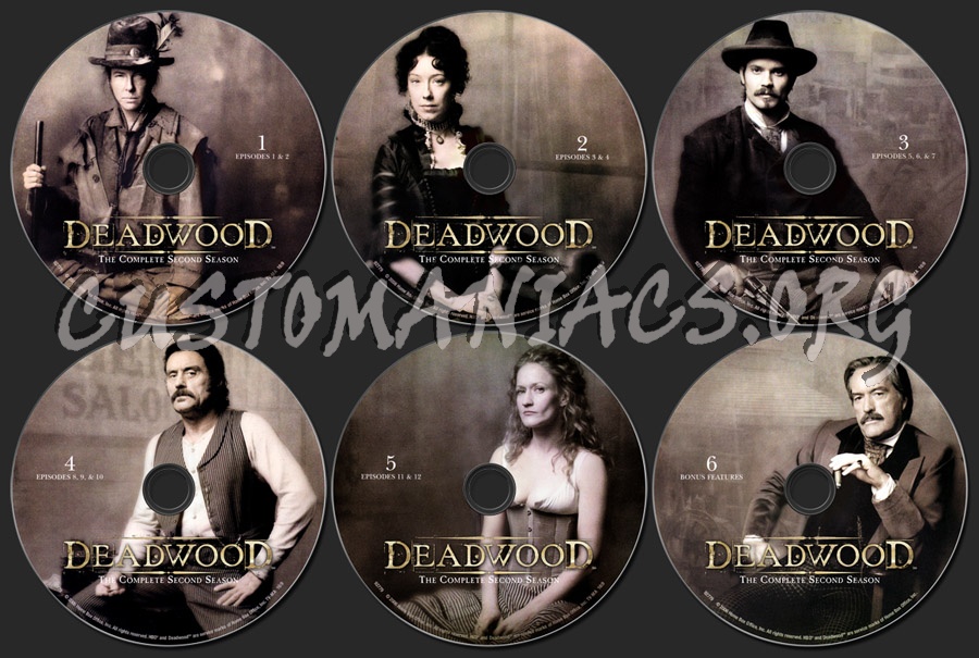 Deadwood Season 2 dvd label