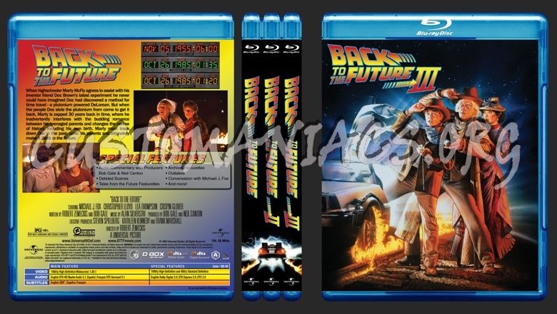 Back to the Future Trilogy blu-ray cover