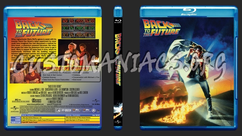 Back to the Future Trilogy blu-ray cover