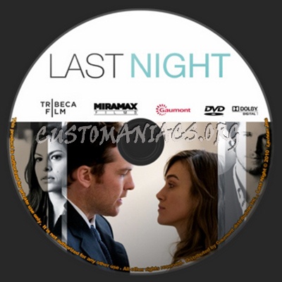 Last Night dvd label