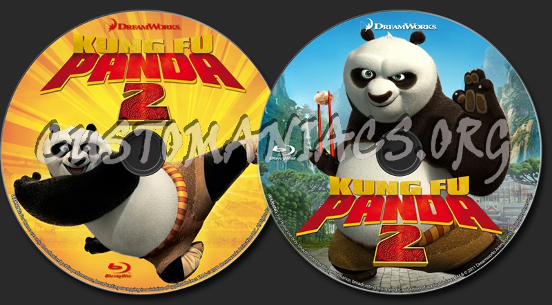 Kung Fu Panda 2 blu-ray label