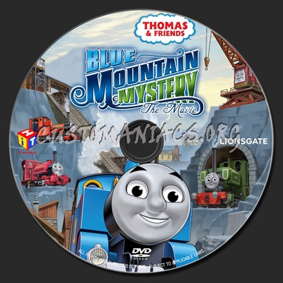 Thomas & Friends Blue Mountain Mystery The Movie (2012) dvd label