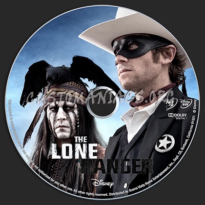 The Lone Ranger dvd label