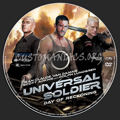 Universal Soldier: Day of Reckoning dvd label