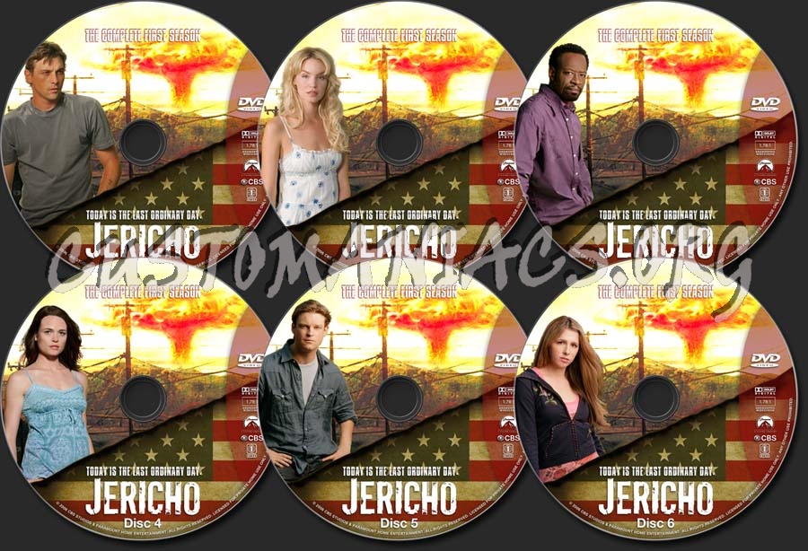 JERICHO Season 1 dvd label